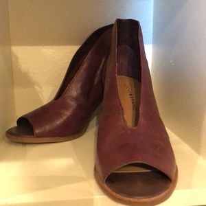 Lucky Brand Raisin Brown Heeled Bootie